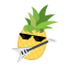 Cartoon Pineapple Icon, cartoon,fruit,pineapple