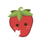 Cartoon Strawberry Icon, cartoon,fruit,strawberry