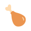 Chicken Leg Icon, chicken leg,meat,snack