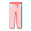 Pink Long Pants Icon, long pants,pants,pink pants