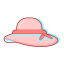 Pink Spring Hat Icon, hat,pink hat,spring hat