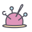 Needle and Thread Icon, needle,thread,stitching