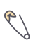 Safety Pin Icon, safety pin,fastening
