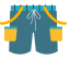 Blue Shorts Icon, shorts,clothing