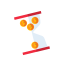 Red and Yellow Hourglass Icon, hourglass,time
