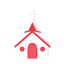 Red House Icon, house,building