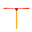 Yellow and Red Bamboo Dragonfly Icon, bamboo dragonfly,toy