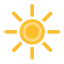 Yellow Sun Icon, sun,weather