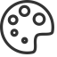 Art Palette Icon, art,palette,design