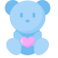 Bear with Heart Icon, bear,heart,cute