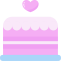 Cake with Heart Icon, cake,heart,dessert