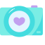Camera with Heart Icon, camera,heart,photography