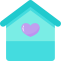 Home with Heart Icon, heart,home,residence