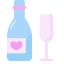 Wine with Heart Icon, wine,heart,drink