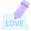 Write with Love Icon, love,pen,write