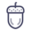 Nut Icon, nut,snack