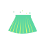 Spring Skirt Icon, skirt,spring skirt,pleated skirt