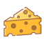 Cheese Wedge Icon, cheese,dairy