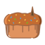 Decorated Cake Icon, cake,dessert
