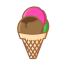 Ice Cream Cone Icon, ice cream,cone