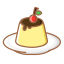 Pudding with Cherry Icon, cherry,pudding