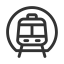 Subway Transportation Icon, subway,travel transport