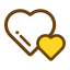 Fan Heart - Shaped Icon, heart,fan