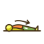 Corpse Icon, corpse pose,yoga pose