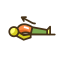 Fish Icon, fish pose,yoga pose