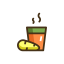 Ginger tea Icon, ginger tea,yoga wellness