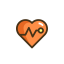 Heart Rate Icon, heart rate,yoga fitness