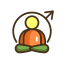 Men_s Yoga Icon, men's yoga,yoga type