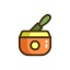 Mortar Bowl Icon, mortar bowl,yoga herbs