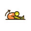 Sitting Forward Bend Icon, sitting forward bend,yoga pose