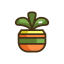 Succulent Icon, succulent,yoga decor