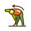 Triangle Icon, triangle pose,yoga pose
