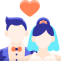 Bride and Groom Wedding Icon, bride,groom