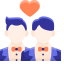 Two Grooms Wedding Icon, groom,wedding