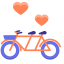 Wedding Bike Icon, bike,wedding