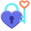 Wedding Key of Heart Icon, key,wedding