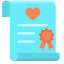 Wedding Marriage Contract Icon, contract,wedding
