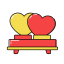 Couple Seats Icon, couple,heart,seats