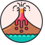 Eruption Icon, eruption,volcano
