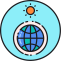 Greenhouse Effect Icon, greenhouse,effect
