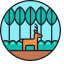 Life on Land Icon, land,life