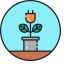 Renewable Energy Icon, bioenergy,plant,renewable energy