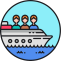 Trafficking Boat Icon, boat,human trafficking,trafficking boat
