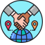 Transborder Agreements Icon, agreements,international,transborder agreements