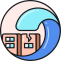 Tsunami Icon, natural disaster,tsunami,waves