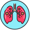 Tuberculosis Icon, disease,lungs,tuberculosis